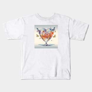 Orange love Kids T-Shirt